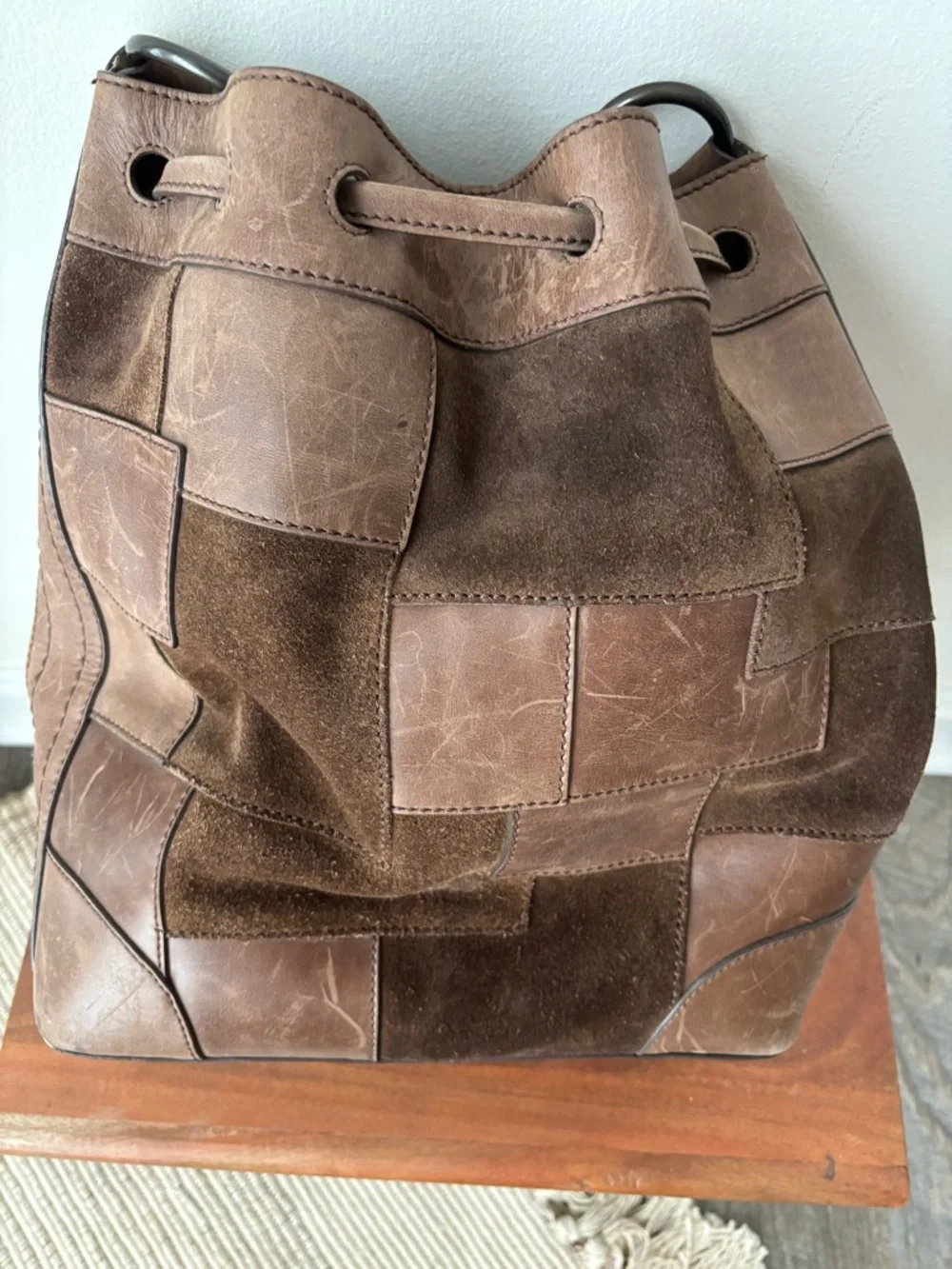 Frye Melissa Patchwork Drawstring Bag - Picture 3 of 5